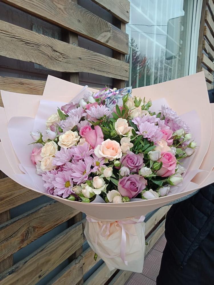 Букет цветов из: Розы и Хризантемы в Шенкурске