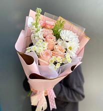 Букет цветов из:  Хризантемы и Розы в Шенкурске