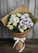 Букет цветов из:  Хризантемы и Розы в Шенкурске