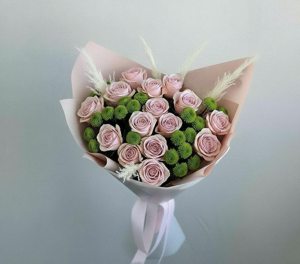 Букет цветов из: Розы и Хризантемы в Шенкурске