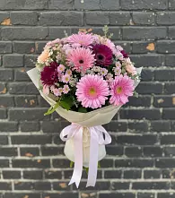 Букет цветов из:  Герберы и Хризантемы в Шенкурске