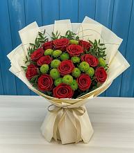 Букет цветов из:  Розы и Хризантемы в Шенкурске