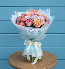 Букет цветов из:  Хризантемы и Розы в Шенкурске